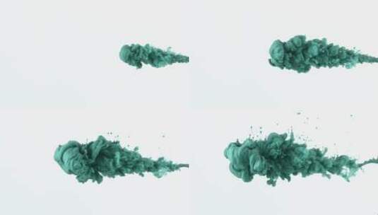 唯美墨绿色水墨溶解流体飞溅颜料晕染动画31高清在线视频素材下载