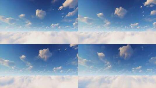 天空云彩变化背景高清在线视频素材下载