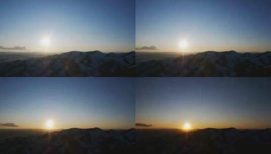 4K西藏雪山顶日落延时高清在线视频素材下载