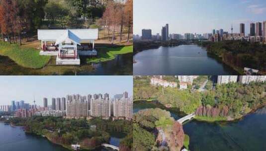 佛山禅城亚艺公园航拍宣传片空镜头高清在线视频素材下载