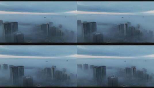 云雾缭绕的湛江高清在线视频素材下载