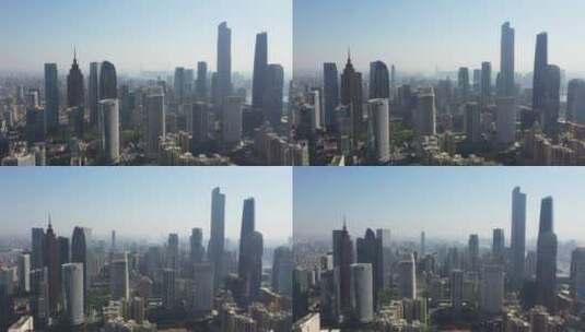 广州市中心 城区航拍 高楼大厦 建筑高清在线视频素材下载