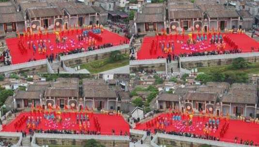 珠海斗门南门村箓漪堂皇族祭礼非遗高清在线视频素材下载