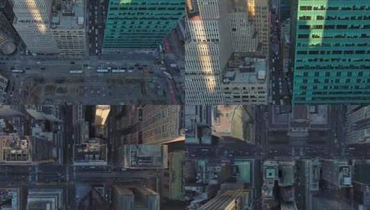 4K城市航拍纽约曼哈顿第五大道摩天大楼高清在线视频素材下载