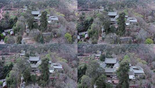 云南楚雄姚安县龙华寺古典建筑实拍视频高清在线视频素材下载