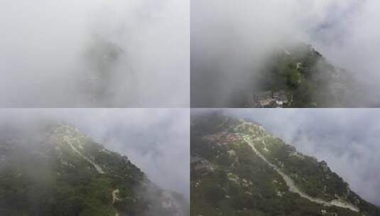 泰山雨后云海高清在线视频素材下载