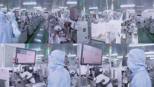 制造业4k高科技全自动生产线工业制造4.0高清在线视频素材下载
