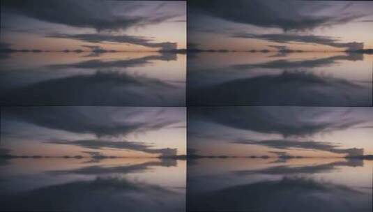 盐湖倒影天空之镜高清在线视频素材下载