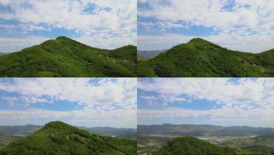 无人机翻阅一座山  看见不一样的风景高清在线视频素材下载
