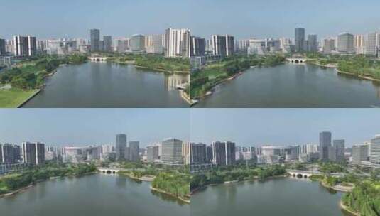 广州知识城航拍镜头14高清在线视频素材下载