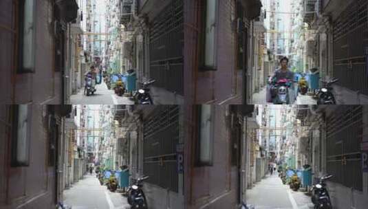 深圳城中村街道道路马路郊外郊区社区高清在线视频素材下载