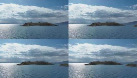 波光粼粼的赛里木湖高清在线视频素材下载