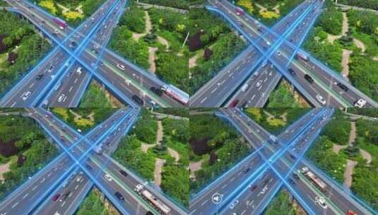 智慧交通 科技交通  智慧城市高清在线视频素材下载