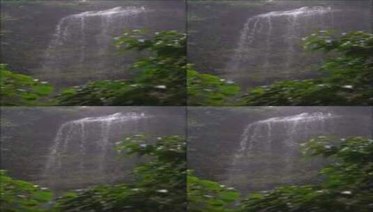瀑布倾斜而下高清在线视频素材下载