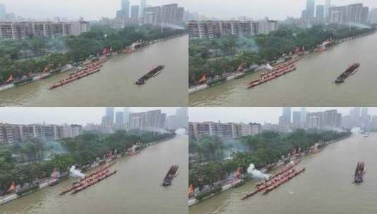 中国广东省广州市天河区程介村招景高清在线视频素材下载