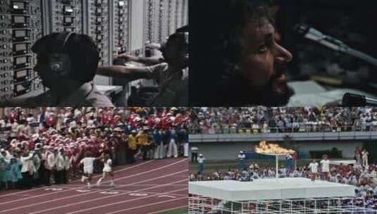 1976年奥运会 第一次男女双人点火仪式高清在线视频素材下载