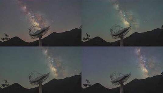 安徽大别山金寨星空天文延时摄影风光8K高清在线视频素材下载
