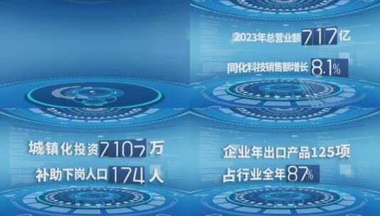 J021大气科技企业数据文字标题片花 AE模板高清AE视频素材下载