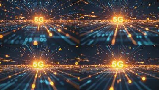 5G科技感光影背景素材高清在线视频素材下载