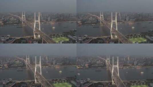 【4K-dlog】南浦大桥夜景交通实拍高清在线视频素材下载