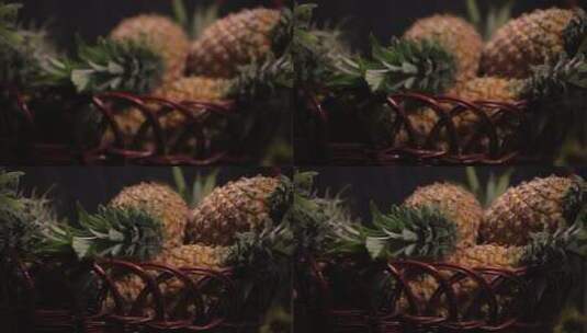 水果菠萝 (2)高清在线视频素材下载