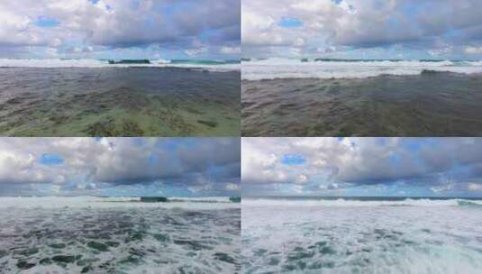 4k波涛汹涌的海浪巨浪高清在线视频素材下载