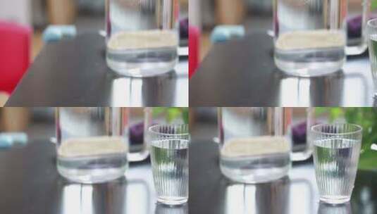 清水喝水饮水白开水高清在线视频素材下载