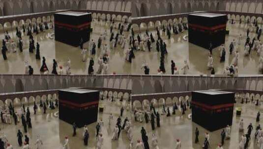穆斯林教徒在祈祷高清在线视频素材下载