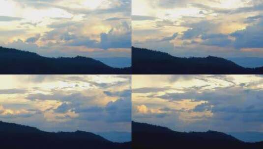 山上的云景延时镜头高清在线视频素材下载