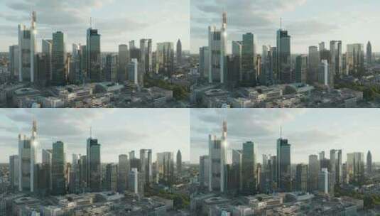摩天大楼的正面照片高清在线视频素材下载