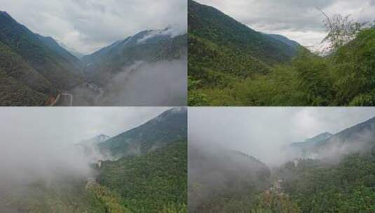 福建武夷山山脉云雾缭绕合集（4）高清在线视频素材下载