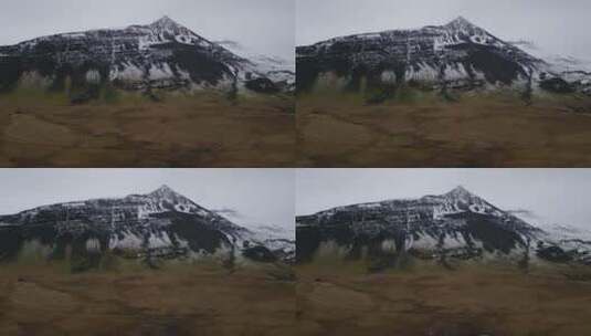 白雪覆盖的山脉高清在线视频素材下载