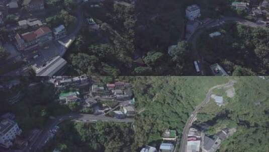 台湾九份，建在山上的村庄高清在线视频素材下载