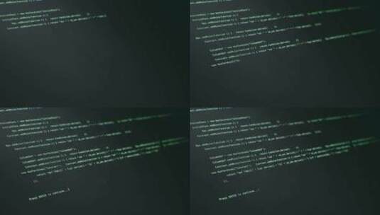源代码滚动4K动画。程序代码黑客过程高清在线视频素材下载