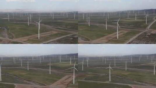 风力光伏发电厂高清在线视频素材下载