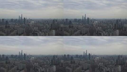 上海虹口区全景4K航拍高清在线视频素材下载