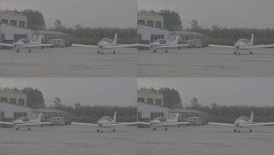 通用航空飞行训练飞机起飞前地面准备LOG高清在线视频素材下载