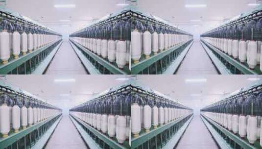 现代高端纺织纺纱工厂合集高清在线视频素材下载