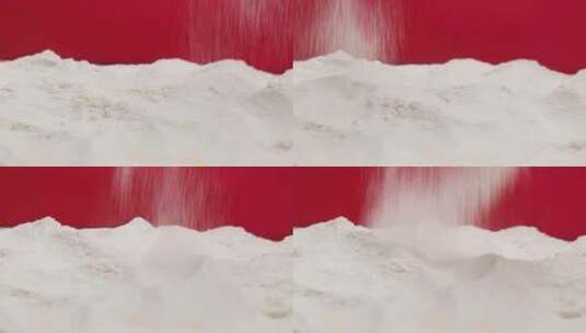 撒面粉筛糖粉筛面粉高清在线视频素材下载