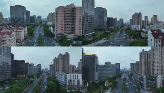 杨浦区大连路航拍空镜高清在线视频素材下载