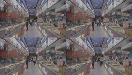 南京东路步行街商店高清在线视频素材下载