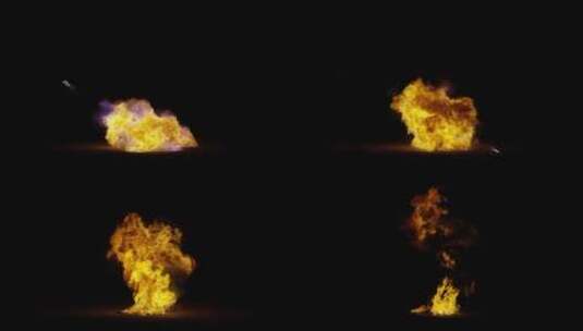 4k爆炸生成的多种火焰效果背景视频素材17高清在线视频素材下载