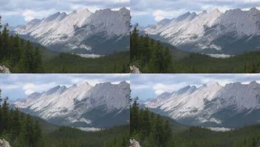 雄伟的山脉景观高清在线视频素材下载