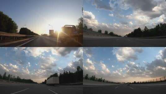 高速路驾驶第一视角高清在线视频素材下载