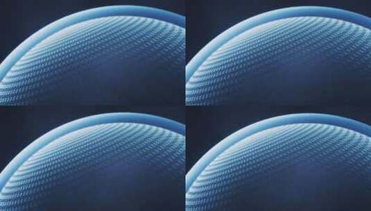 蓝色数字科技球体商务科技背景3D渲染高清在线视频素材下载