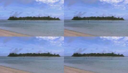 海上的岛屿景观高清在线视频素材下载