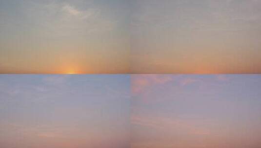 天空中的日落高清在线视频素材下载