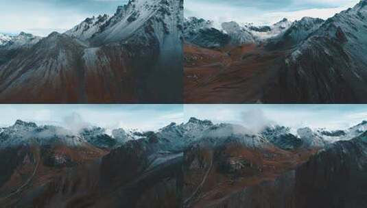 航拍西藏雪山高清在线视频素材下载