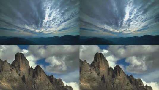 泰山之巅群山之上云层延时风景震撼高清在线视频素材下载