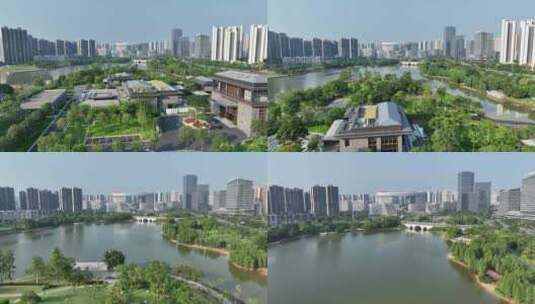 广州知识城航拍镜头15高清在线视频素材下载